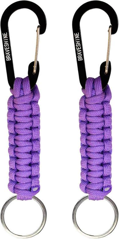Paracord Keychain Hook Carabiner Clip | D Ring Lanyard Hanger