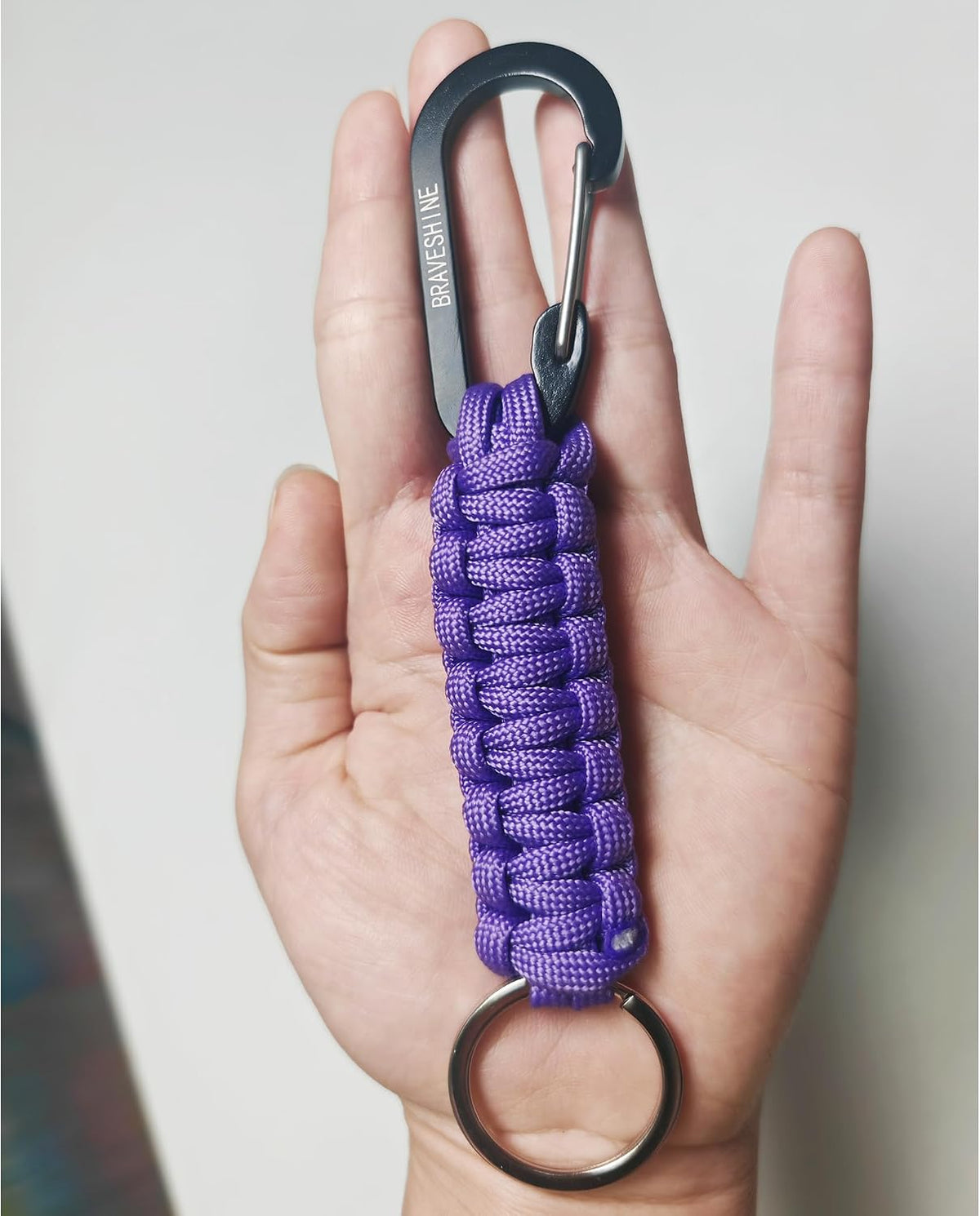 Paracord Keychain Hook Carabiner Clip | D Ring Lanyard Hanger