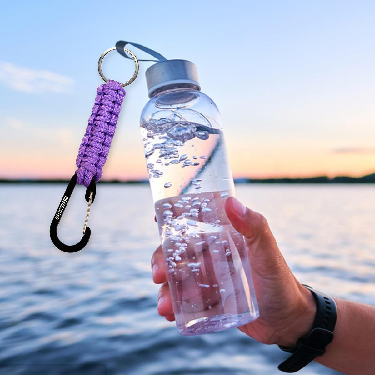 Paracord Keychain Hook Carabiner Clip | D Ring Lanyard Hanger