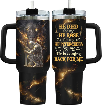 Dad Dadman Funny 40 oz Tumbler with Handle, Funny Dad Gift