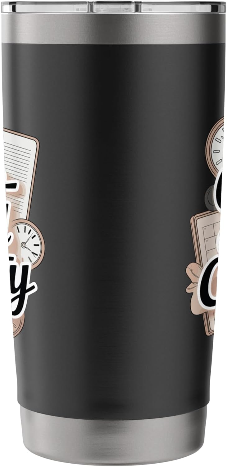 Color-Coded Clarity Funny Planner And Organizer Stainless Steel Insulated Tumbler