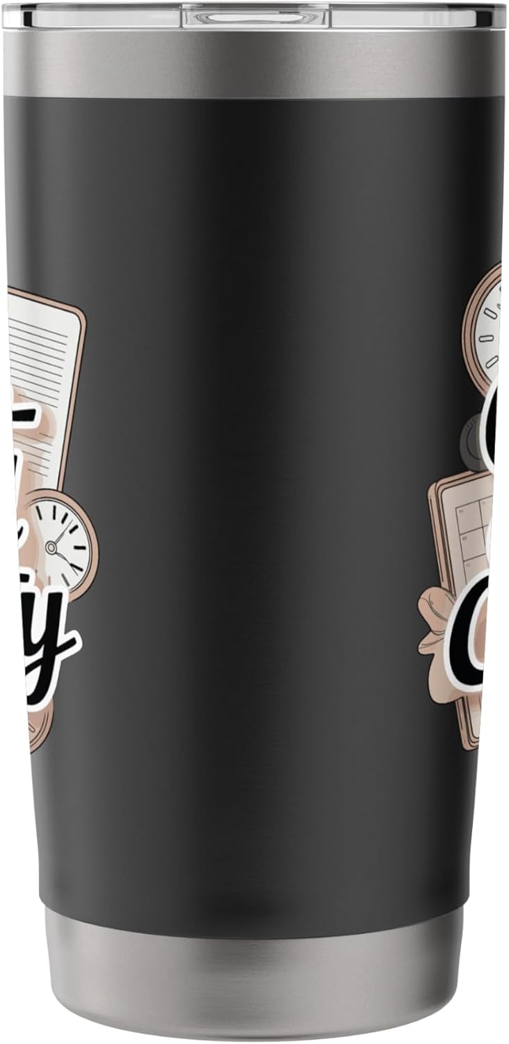 Color-Coded Clarity Funny Planner And Organizer Stainless Steel Insulated Tumbler