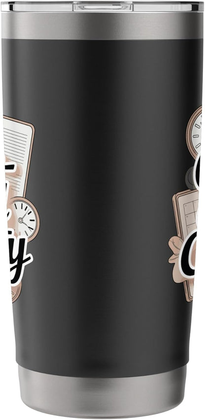 Color-Coded Clarity Funny Planner And Organizer Stainless Steel Insulated Tumbler