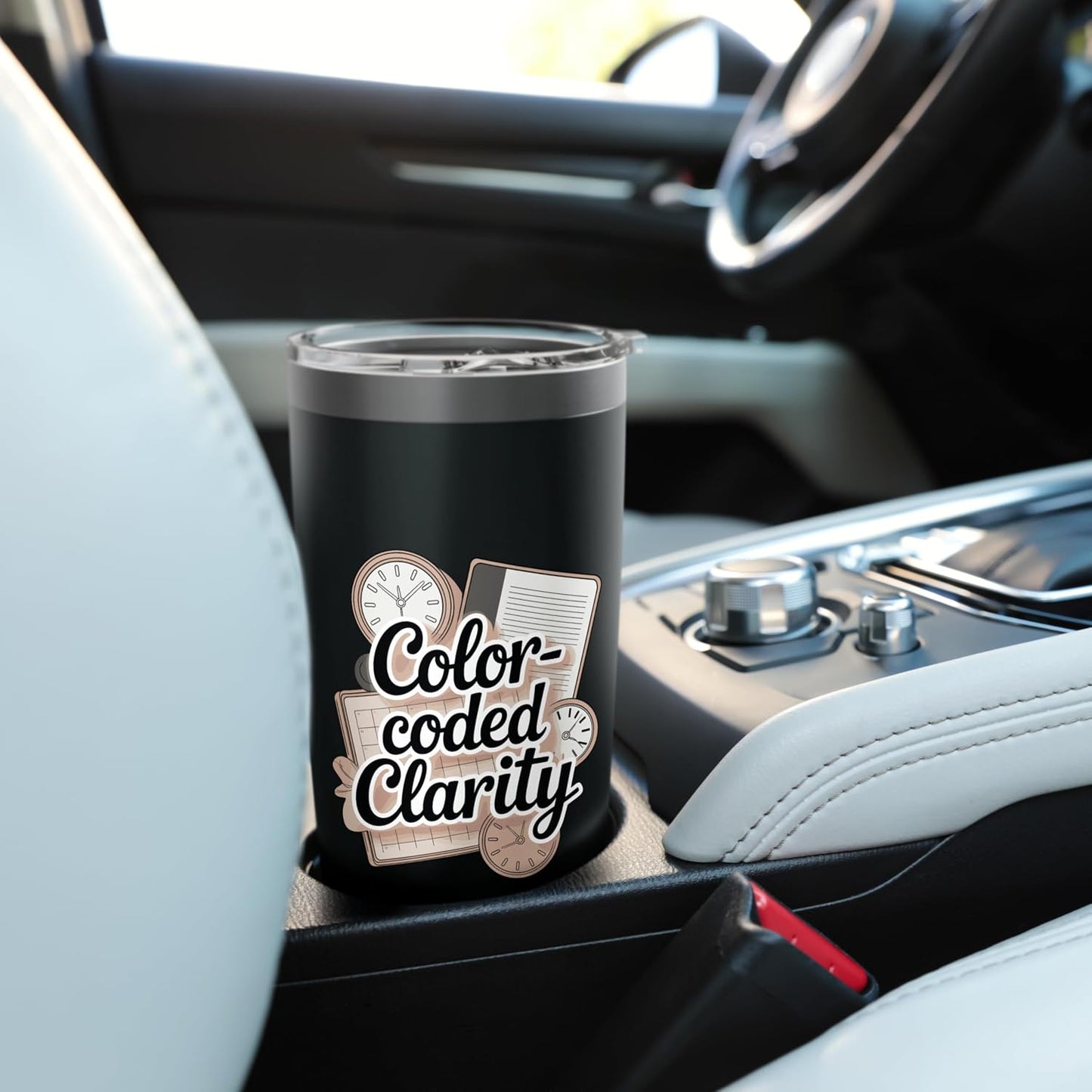 Color-Coded Clarity Funny Planner And Organizer Stainless Steel Insulated Tumbler