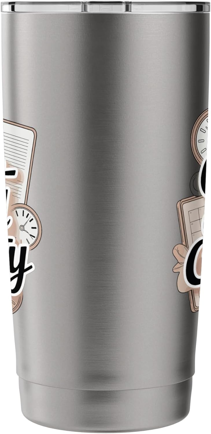 Color-Coded Clarity Funny Planner And Organizer Stainless Steel Insulated Tumbler