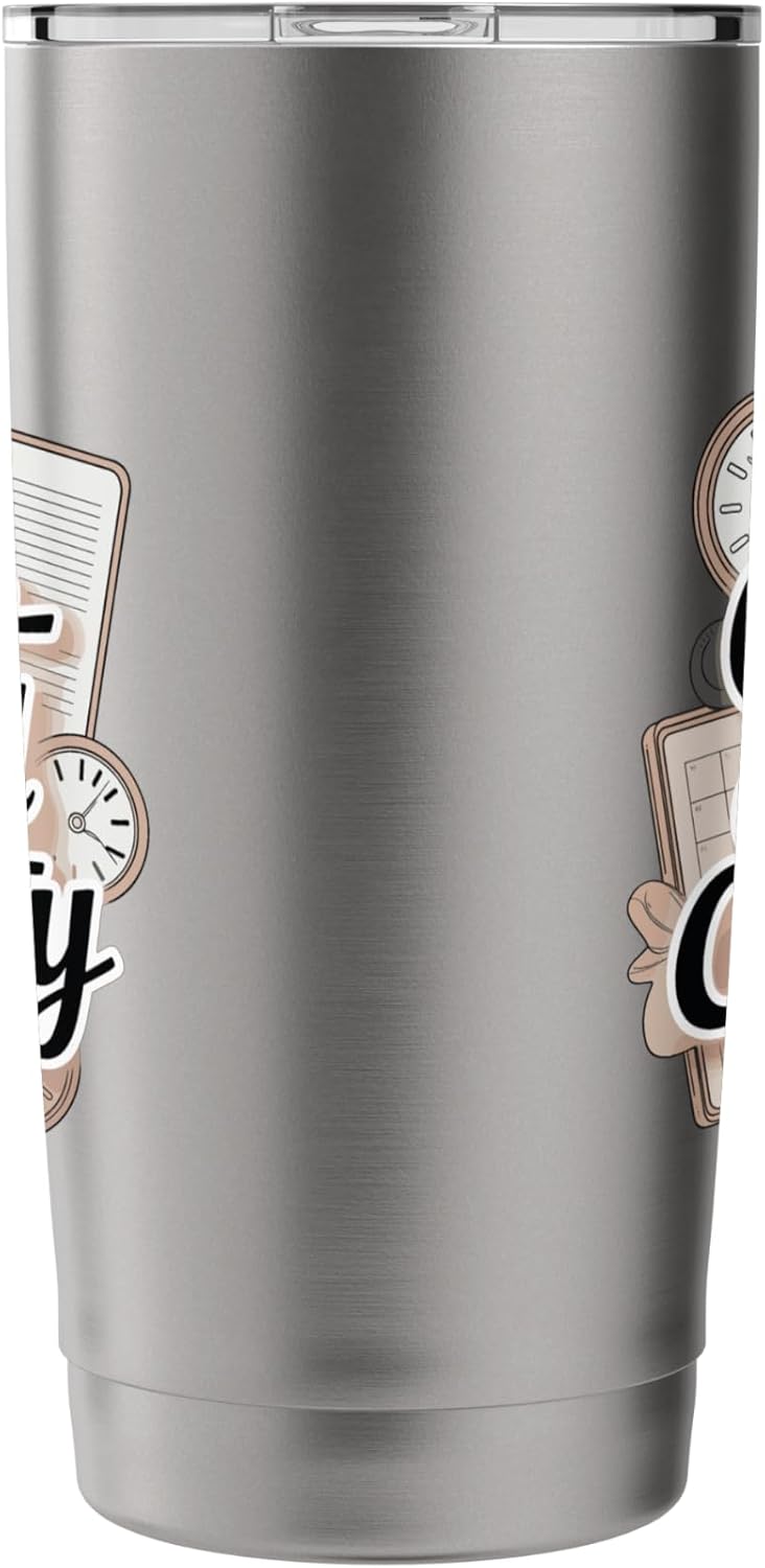 Color-Coded Clarity Funny Planner And Organizer Stainless Steel Insulated Tumbler