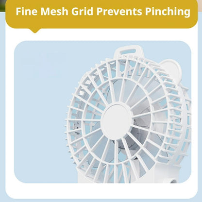 2026 New Portable Mini Fan with Flexible Suction Cup Tripod - 3-Speed Rechargeable Personal Fan for Baby Stroller, Car Seat & Office | 4-Leg Wrap-around Fans with Silicone Suction Cups (Black)
