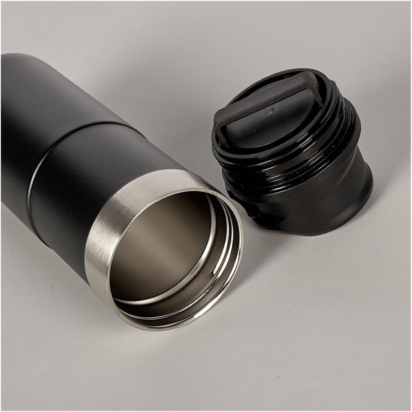 500ml Classic Trigger Action Travel Coffee Mug 16OZ Double Wall Cup Insulated Sports Portable Bottle(Black)