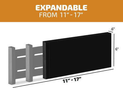 6-Pack Drawer Dividers 6-Inch High Dresser Drawer Organizer 11.5 to 17 Inch