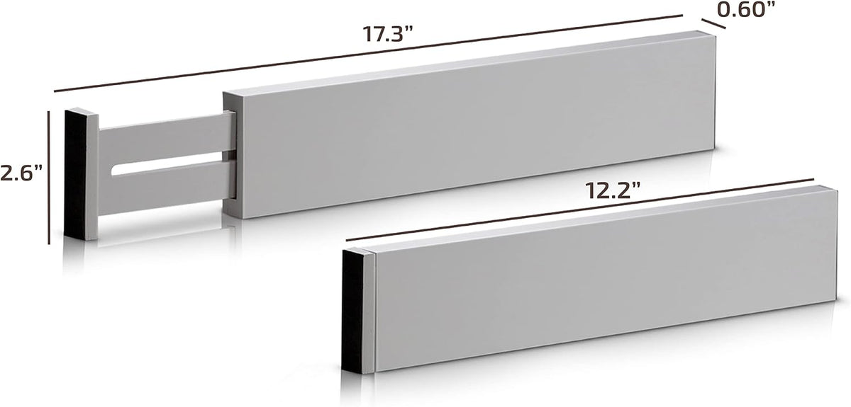 6-Pack Drawer Dividers 6-Inch High Dresser Drawer Organizer 11.5 to 17 Inch