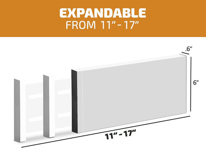 6-Pack Drawer Dividers 6-Inch High Dresser Drawer Organizer 11.5 to 17 Inch
