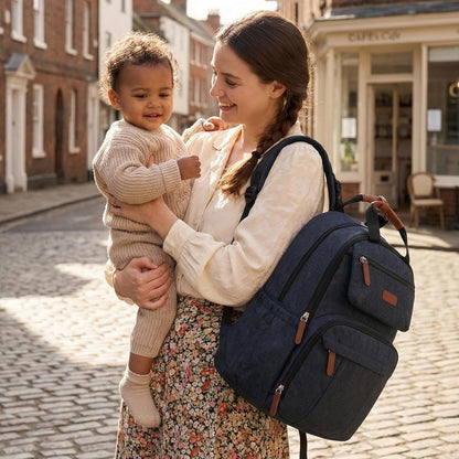 Diaper Bag Backpack Travel Baby Bag with Changing Pad for Mom Dad