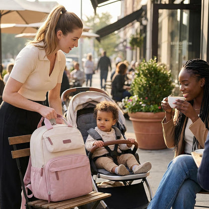 Diaper Bag Backpack Travel Baby Bag with Changing Pad for Mom Dad