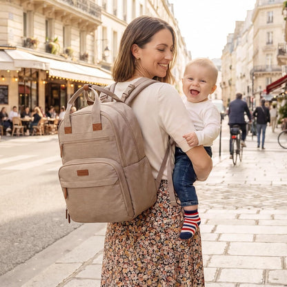 Diaper Bag Backpack Travel Baby Bag with Changing Pad for Mom Dad