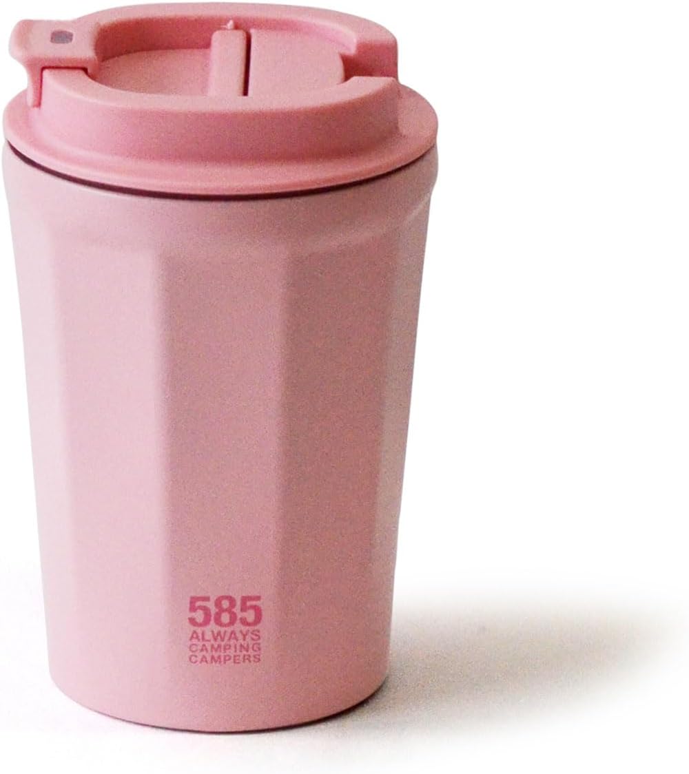 ビーシーエル( ) 585 Suction Mug, 10.1 fl oz (300 ml), Salmon Pink, Never Fall Down Tumbler