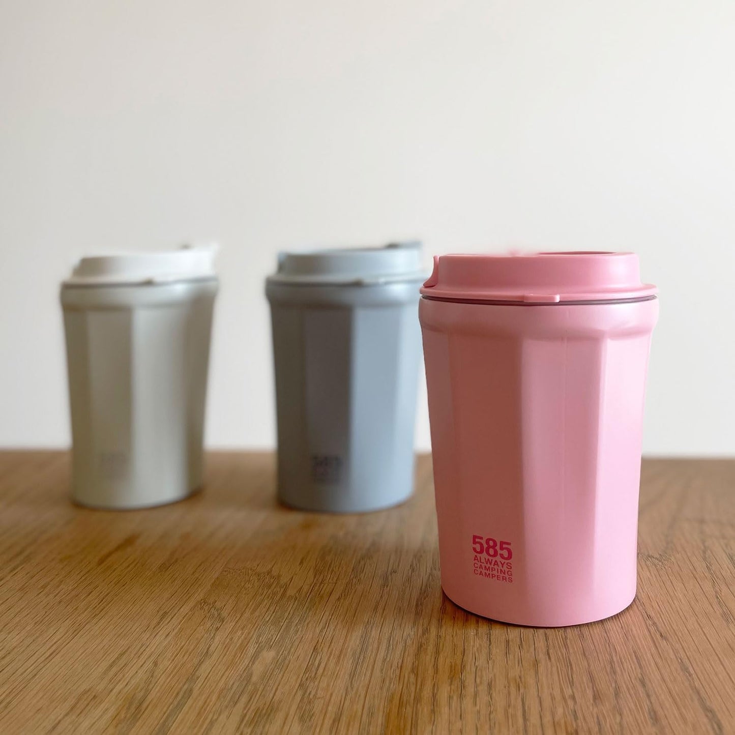 ビーシーエル( ) 585 Suction Mug, 10.1 fl oz (300 ml), Salmon Pink, Never Fall Down Tumbler