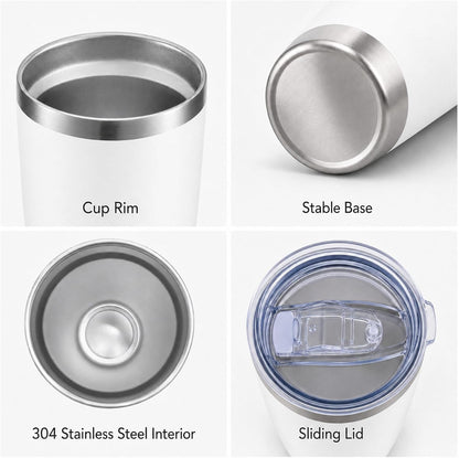 20oz Stainless Steel Insulated Tumblers Bulk, Navy Blue, 8 Pack | Double Wall Vacuum Travel Mug, BPA Lid, Straight & Curved Straws+Brush, Hot & Cold Drinks, Individually Package, Bulk