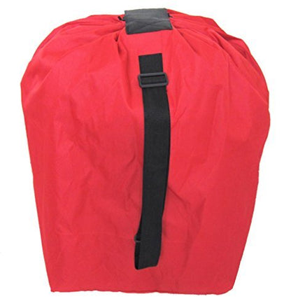 Durable Car Seat Travel Bag for Air Travel & Storage - Fiery Red -Tough 600D Water & UV Resistant - Unique Top Flap Cover & Shoulder Strap-Protect Your Child's Car Seat-34"x18"x18"