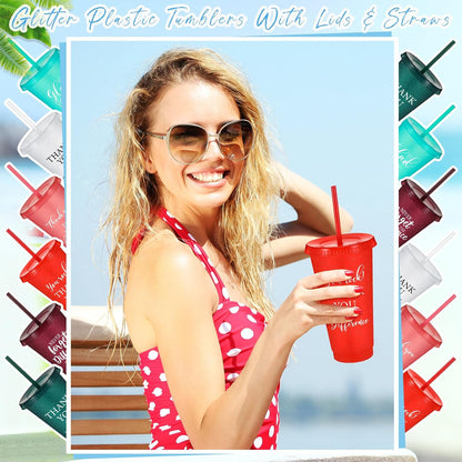 36 Pcs Appreciation Graduation Gifts Bulk for Graduation Party Favors of 2026, Thank You Tumbler Cups with Lids and Straws, Appreciation Gifts for Teachers, Nurses, Employees (Mixed Colors)
