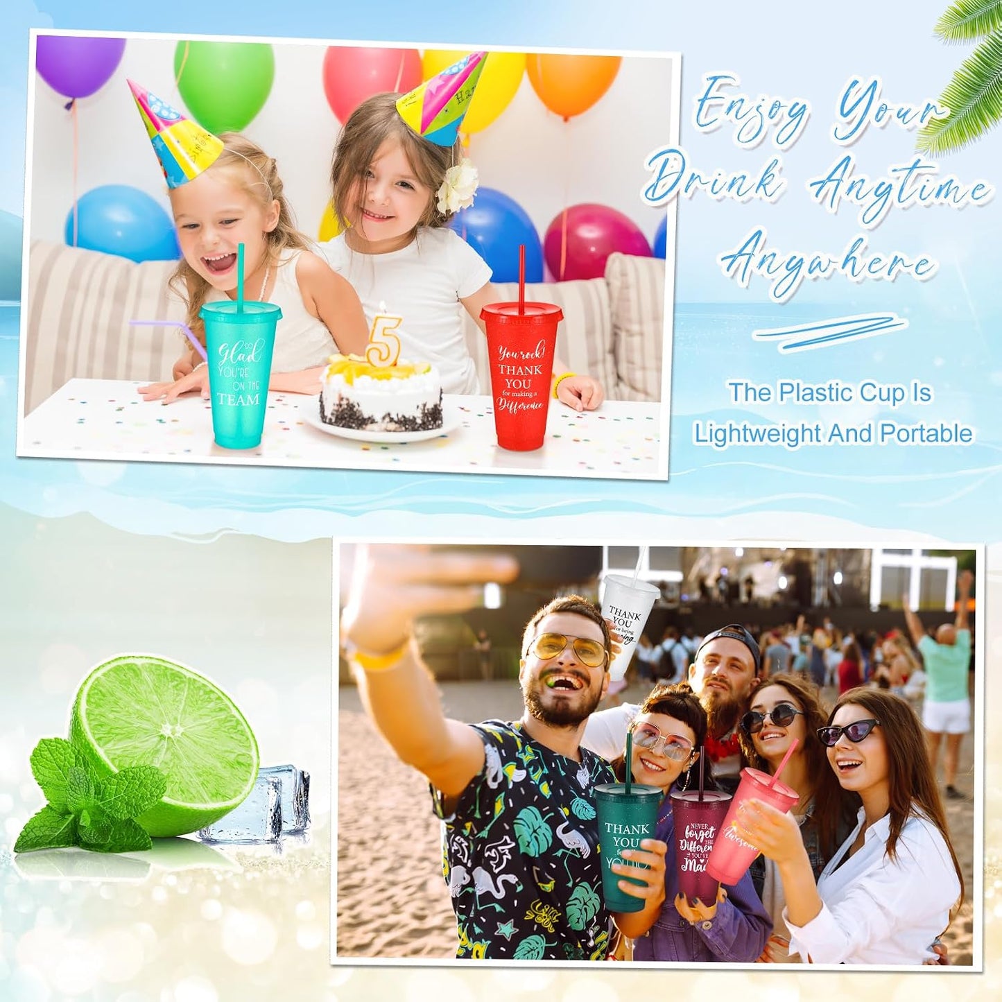 36 Pcs Appreciation Graduation Gifts Bulk for Graduation Party Favors of 2026, Thank You Tumbler Cups with Lids and Straws, Appreciation Gifts for Teachers, Nurses, Employees (Mixed Colors)
