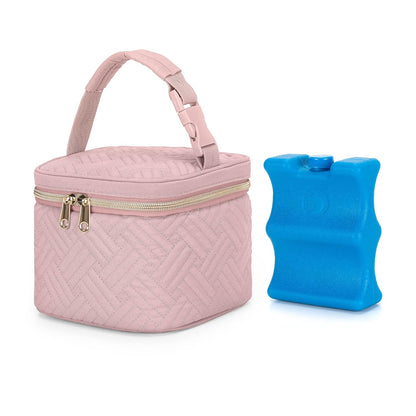Breastmilk Cooler Bag with Ice Pack, Holds 4 Baby Bottles up to 5 oz