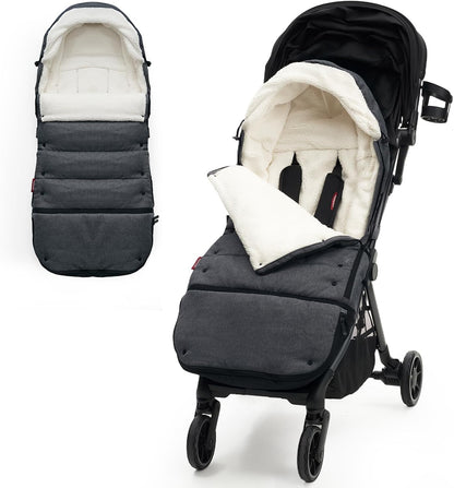 Universal Stroller Footmuff, Plush Weatherproof Bunting Bag