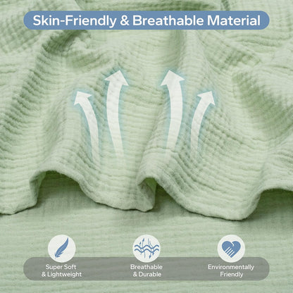 2-in-1 Muslin Baby Car Seat Cover & Nursing Cover, Soft Lightweight Breastfeeding Cover for Boys and Girls,Breathable Canopy for Infant Carseat & Stroller for Summer—Blueberrie