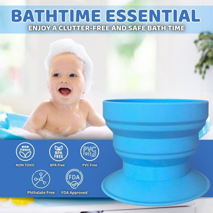Baby Bath Rinse Cup with Suction Base, Easy Hair Rinsing
