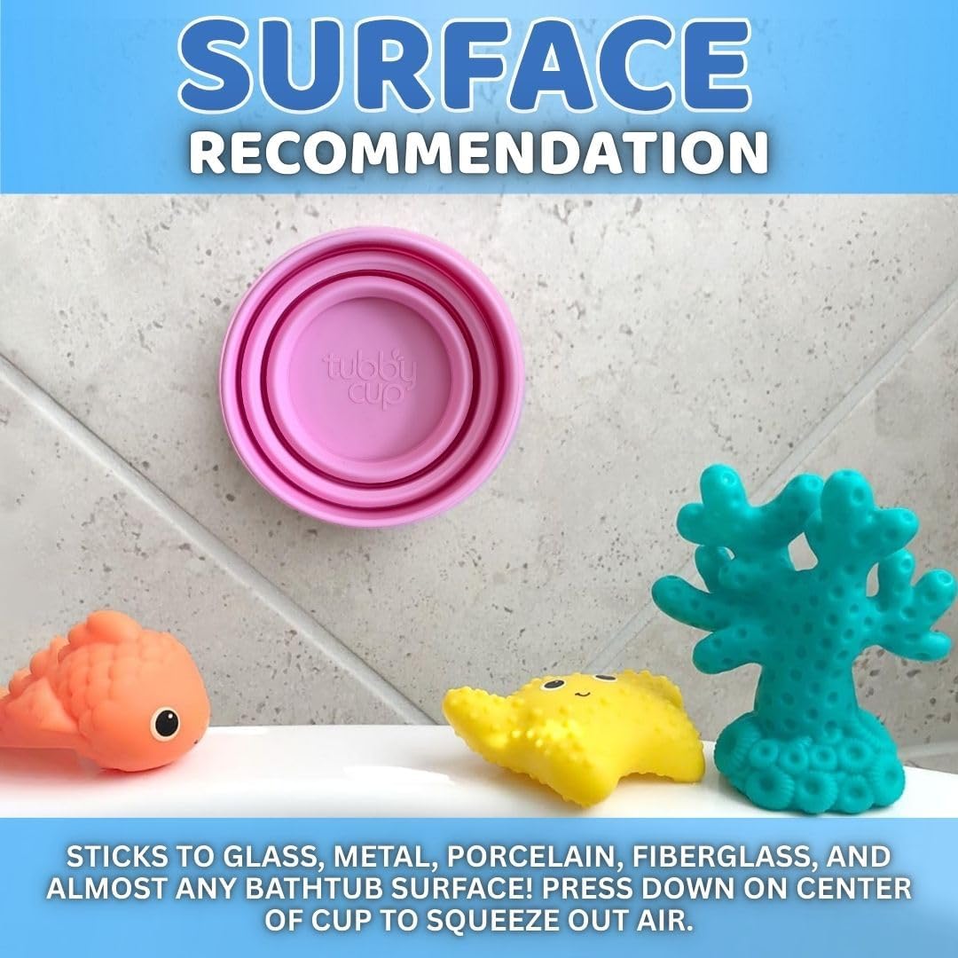 Baby Bath Rinse Cup with Suction Base, Easy Hair Rinsing