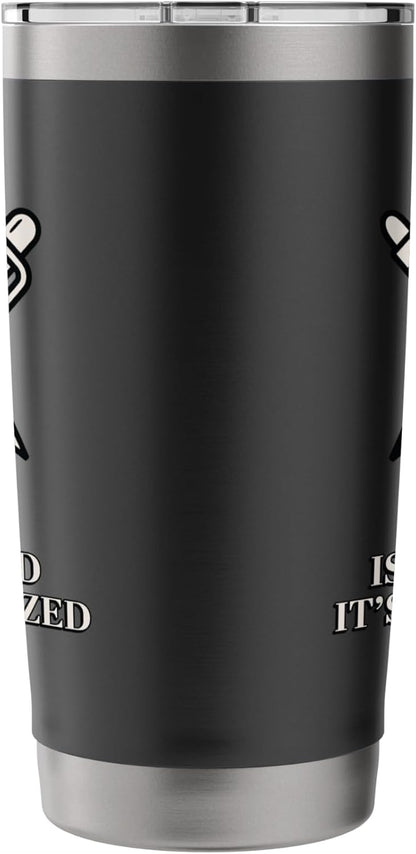 Luxury Isn't Loud It's Organized Minimalist Desk Stainless Steel Insulated Tumbler