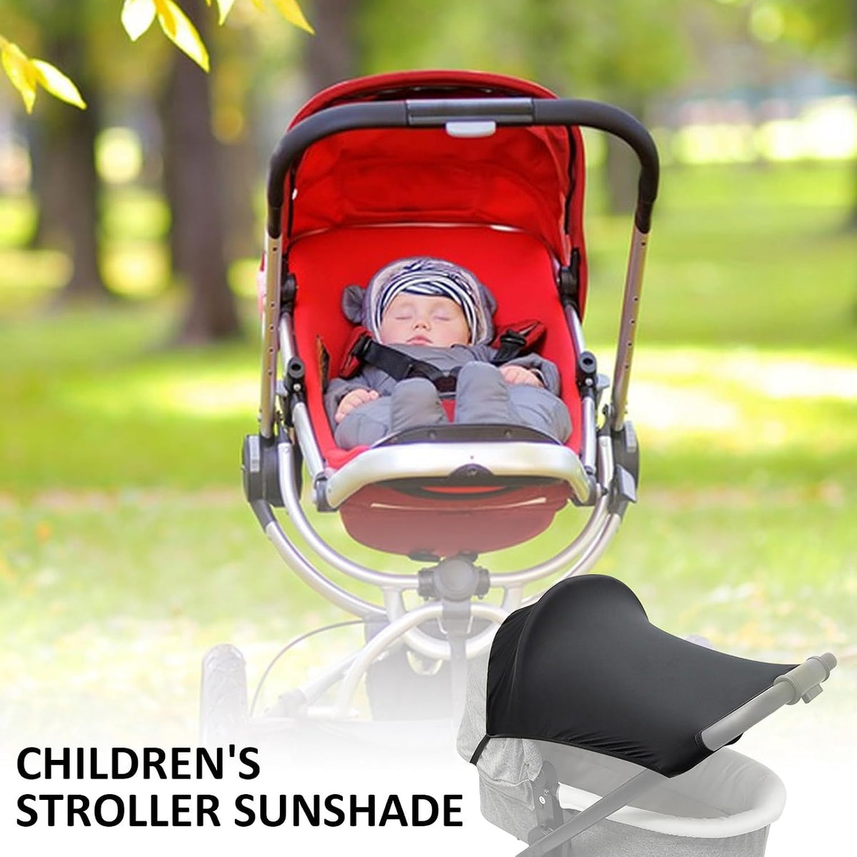 Stroller Sun Shade UV Protection Adjustable Breathable Mesh