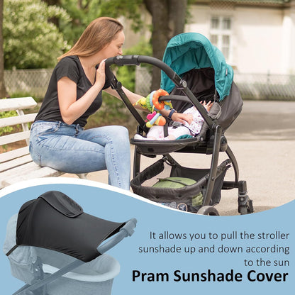 Stroller Sun Shade UV Protection Adjustable Breathable Mesh