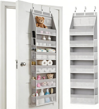 Over The Door Organizer 6 Large +13 Mesh Side Pockets