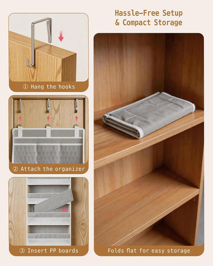 Over The Door Organizer 6 Large +13 Mesh Side Pockets