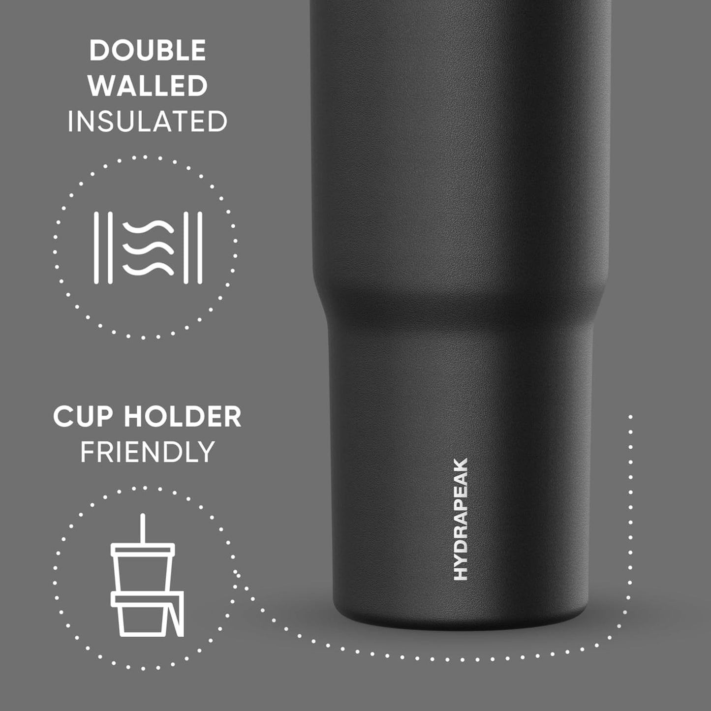 Nomad 32oz Stainless Steel Insulated Travel Tumbler with Handle & Straw Lid, Leakproof, Cupholder Friendly, Back to School, College Dorm, Gym & Everyday Hydration, Cold 24 Hours (Rosewood)