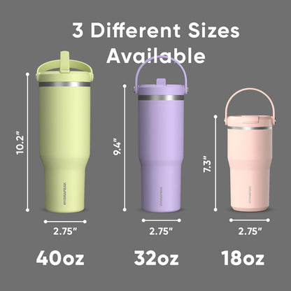 Nomad 32oz Stainless Steel Insulated Travel Tumbler with Handle & Straw Lid, Leakproof, Cupholder Friendly, Back to School, College Dorm, Gym & Everyday Hydration, Cold 24 Hours (Rosewood)