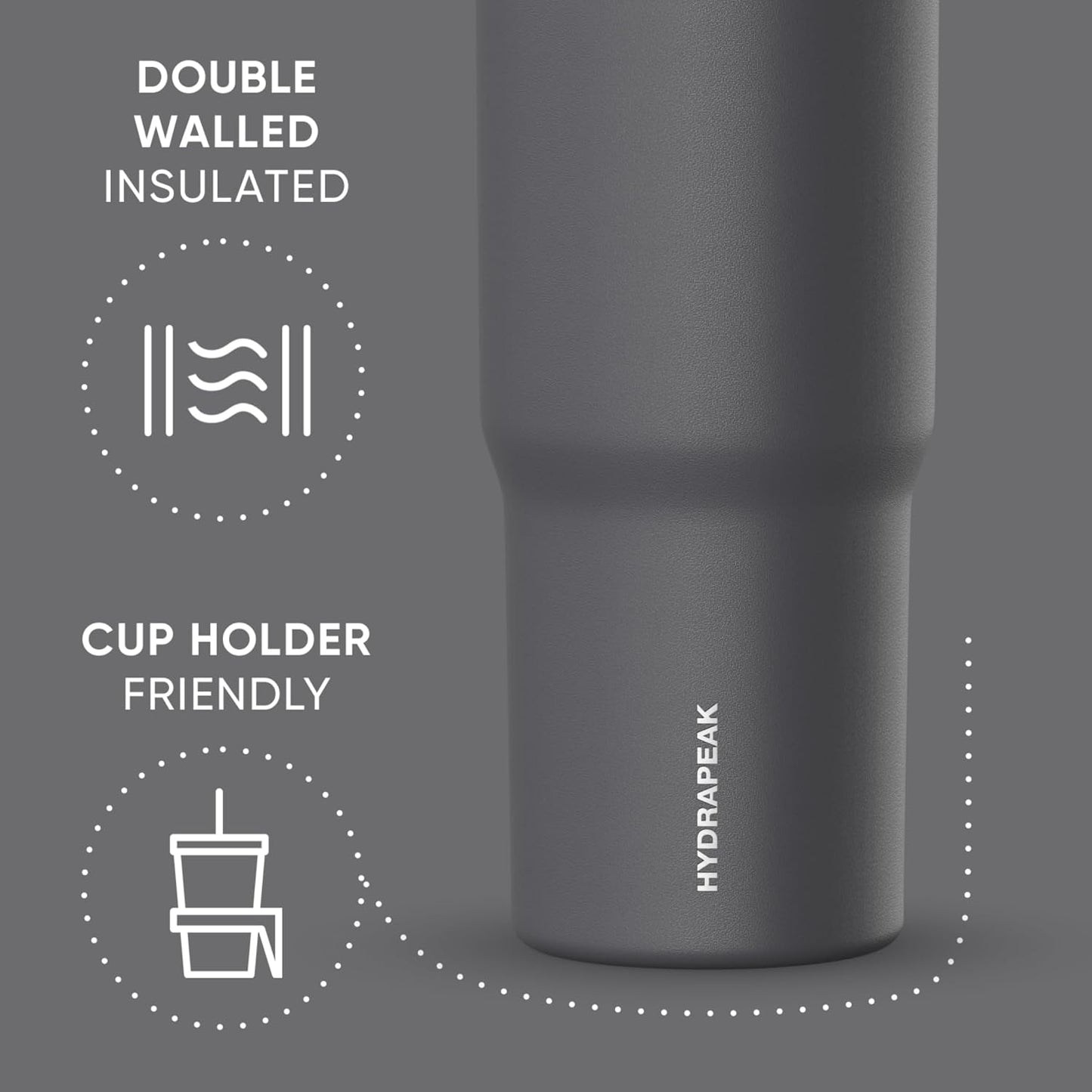 Nomad 32oz Stainless Steel Insulated Travel Tumbler with Handle & Straw Lid, Leakproof, Cupholder Friendly, Back to School, College Dorm, Gym & Everyday Hydration, Cold 24 Hours (Rosewood)