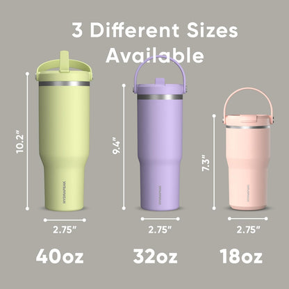 Nomad 32oz Stainless Steel Insulated Travel Tumbler with Handle & Straw Lid, Leakproof, Cupholder Friendly, Back to School, College Dorm, Gym & Everyday Hydration, Cold 24 Hours (Rosewood)