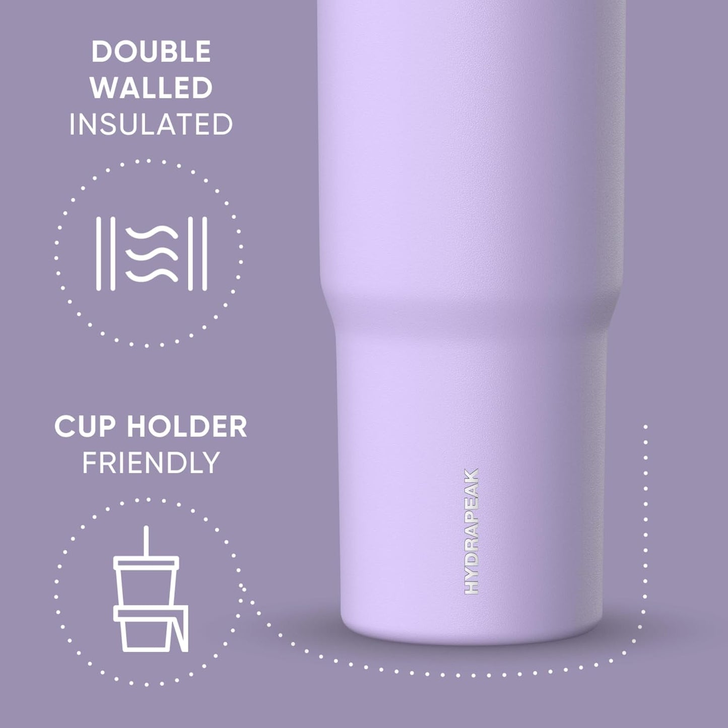 Nomad 32oz Stainless Steel Insulated Travel Tumbler with Handle & Straw Lid, Leakproof, Cupholder Friendly, Back to School, College Dorm, Gym & Everyday Hydration, Cold 24 Hours (Rosewood)