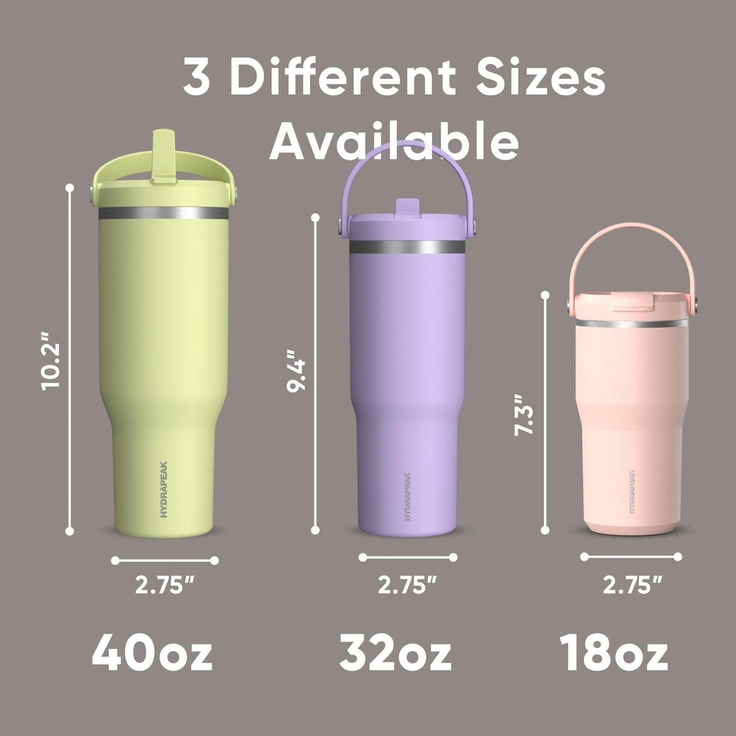 Nomad 32oz Stainless Steel Insulated Travel Tumbler with Handle & Straw Lid, Leakproof, Cupholder Friendly, Back to School, College Dorm, Gym & Everyday Hydration, Cold 24 Hours (Rosewood)