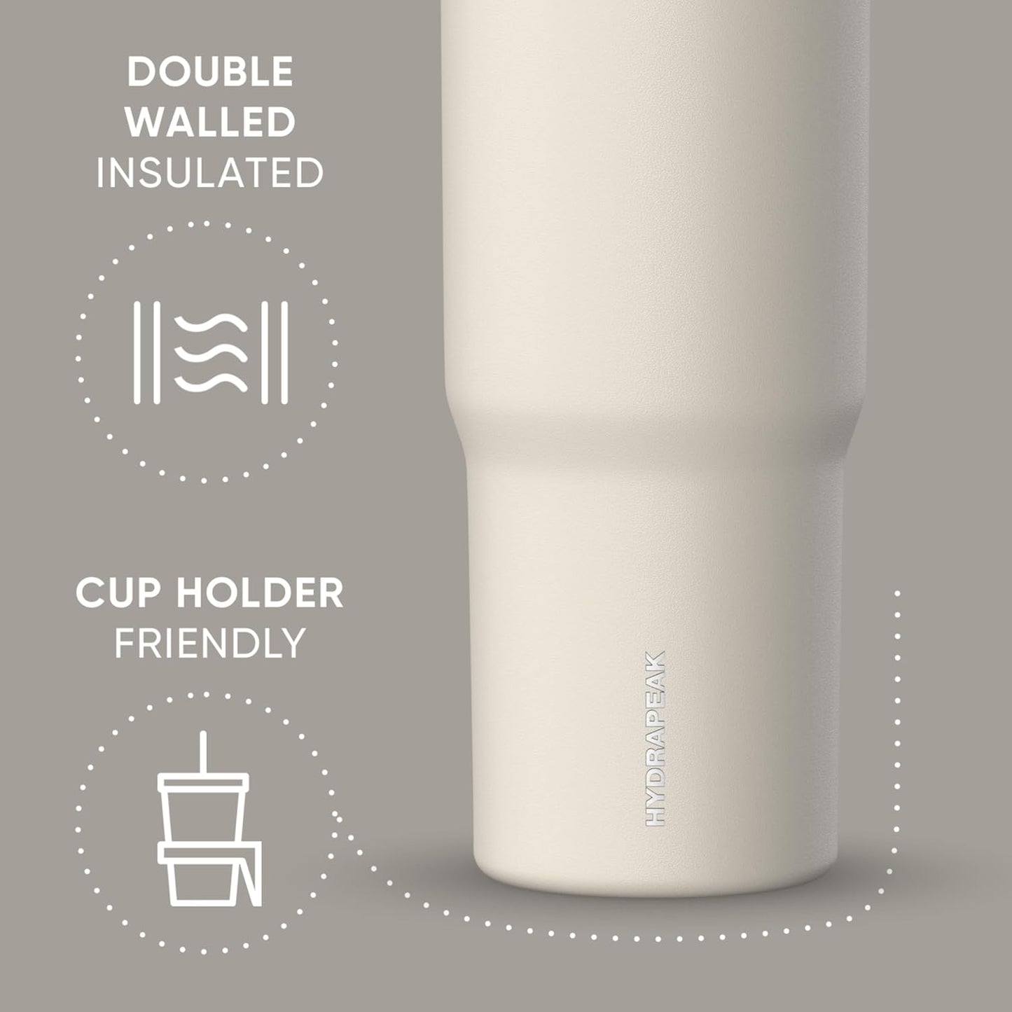 Nomad 32oz Stainless Steel Insulated Travel Tumbler with Handle & Straw Lid, Leakproof, Cupholder Friendly, Back to School, College Dorm, Gym & Everyday Hydration, Cold 24 Hours (Rosewood)