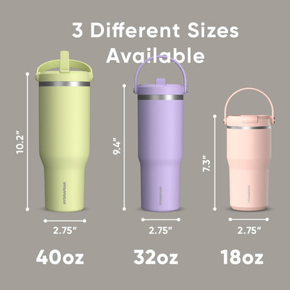 Nomad 32oz Stainless Steel Insulated Travel Tumbler with Handle & Straw Lid, Leakproof, Cupholder Friendly, Back to School, College Dorm, Gym & Everyday Hydration, Cold 24 Hours (Rosewood)