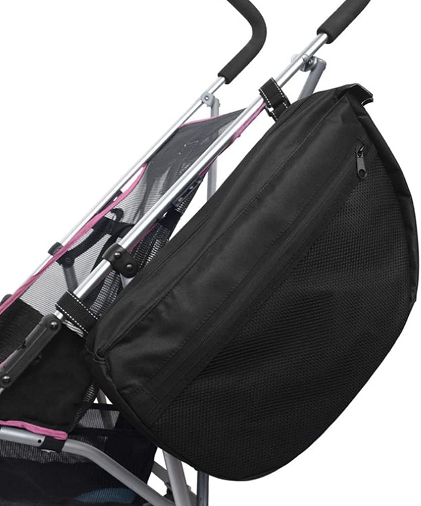Universal Stroller Organizer Bag, Insulated Side Sling Stroller Saddle Bag Organizer,Large Capacity Wheelchair Baby Stroller Hanging Storage Insulation Bag 16.5 X 9.8 X 4.7 in