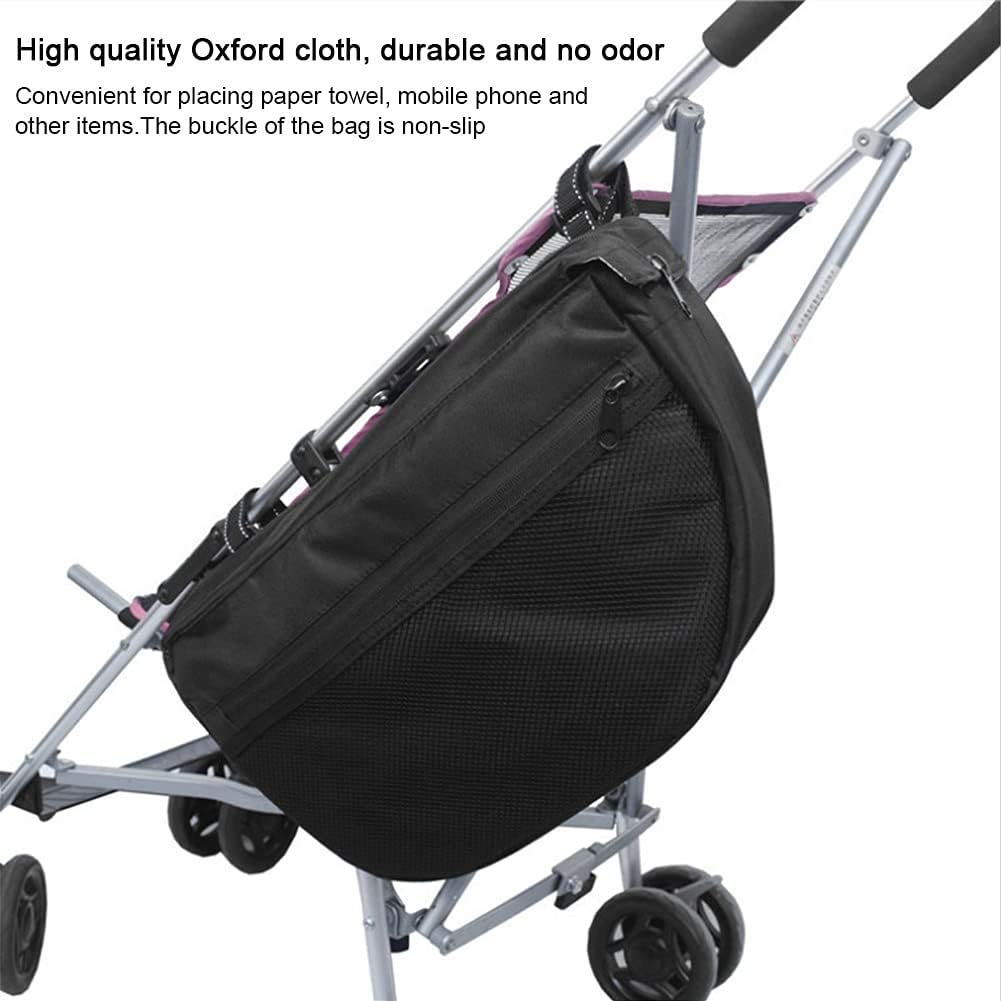 Universal Stroller Organizer Bag, Insulated Side Sling Stroller Saddle Bag Organizer,Large Capacity Wheelchair Baby Stroller Hanging Storage Insulation Bag 16.5 X 9.8 X 4.7 in