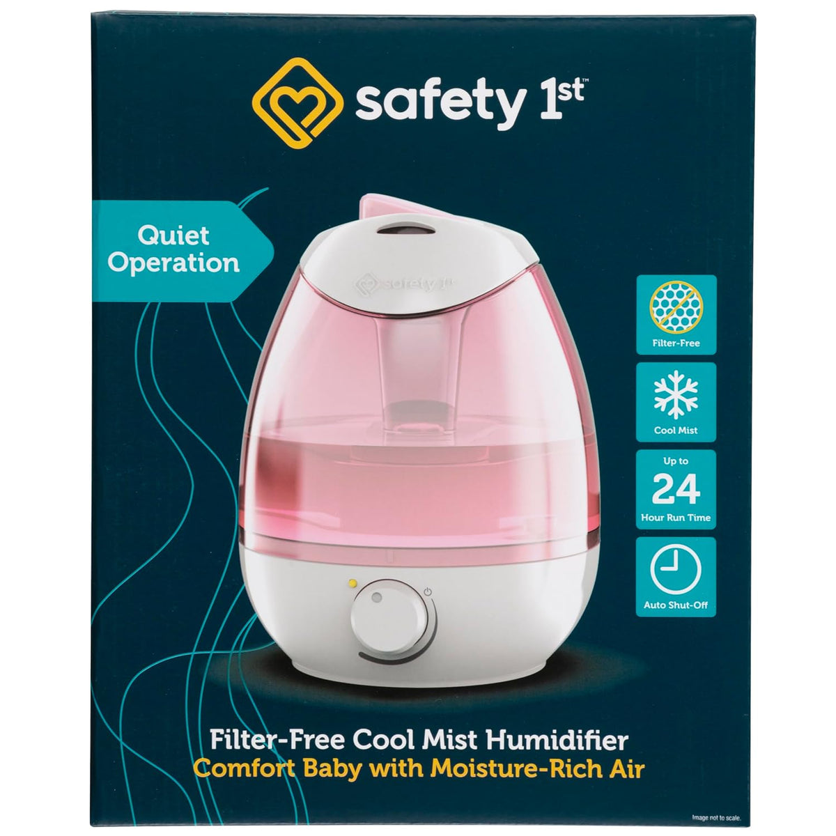 Filter Free Cool Mist Humidifier, Pink, Pink