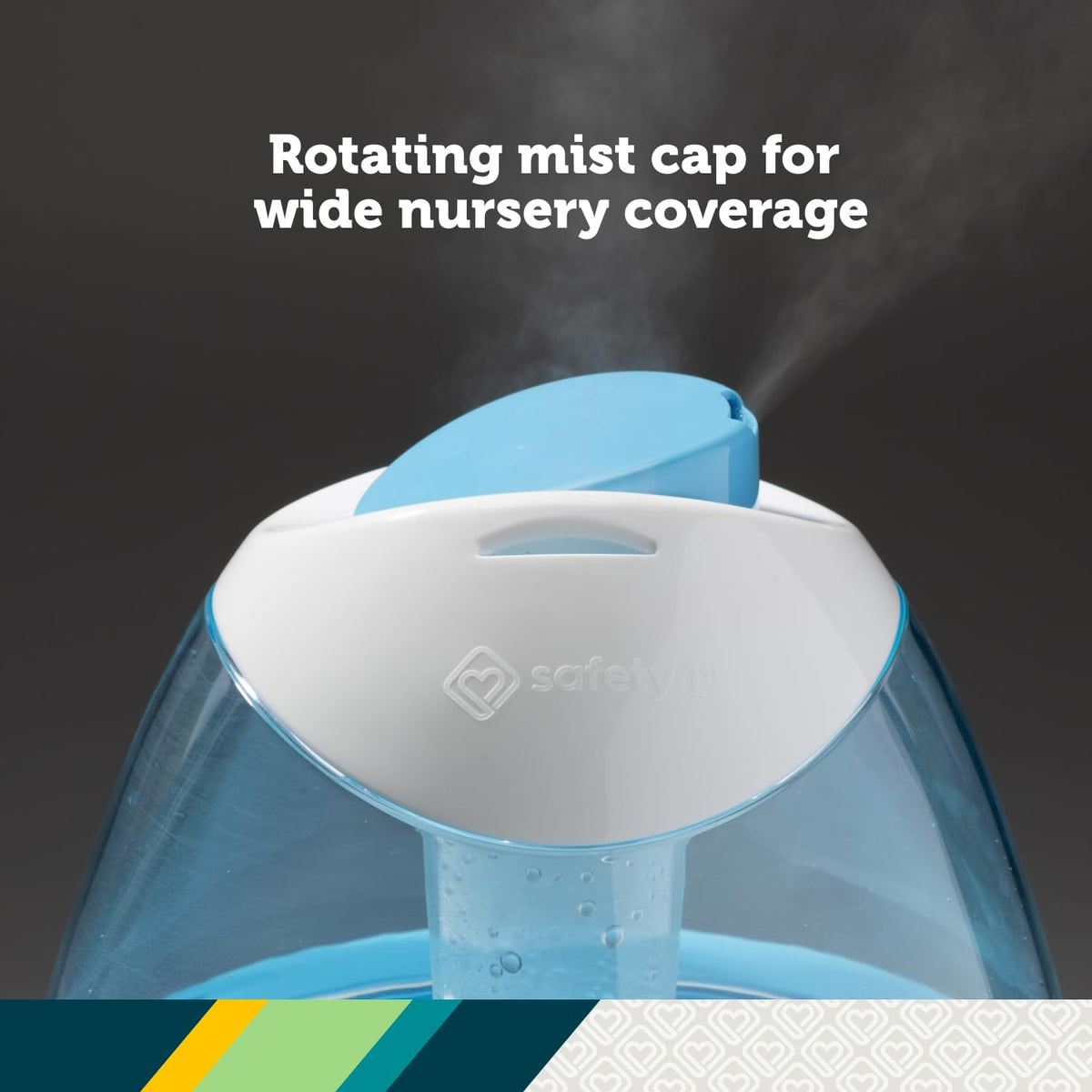 Filter Free Cool Mist Humidifier, Pink, Pink