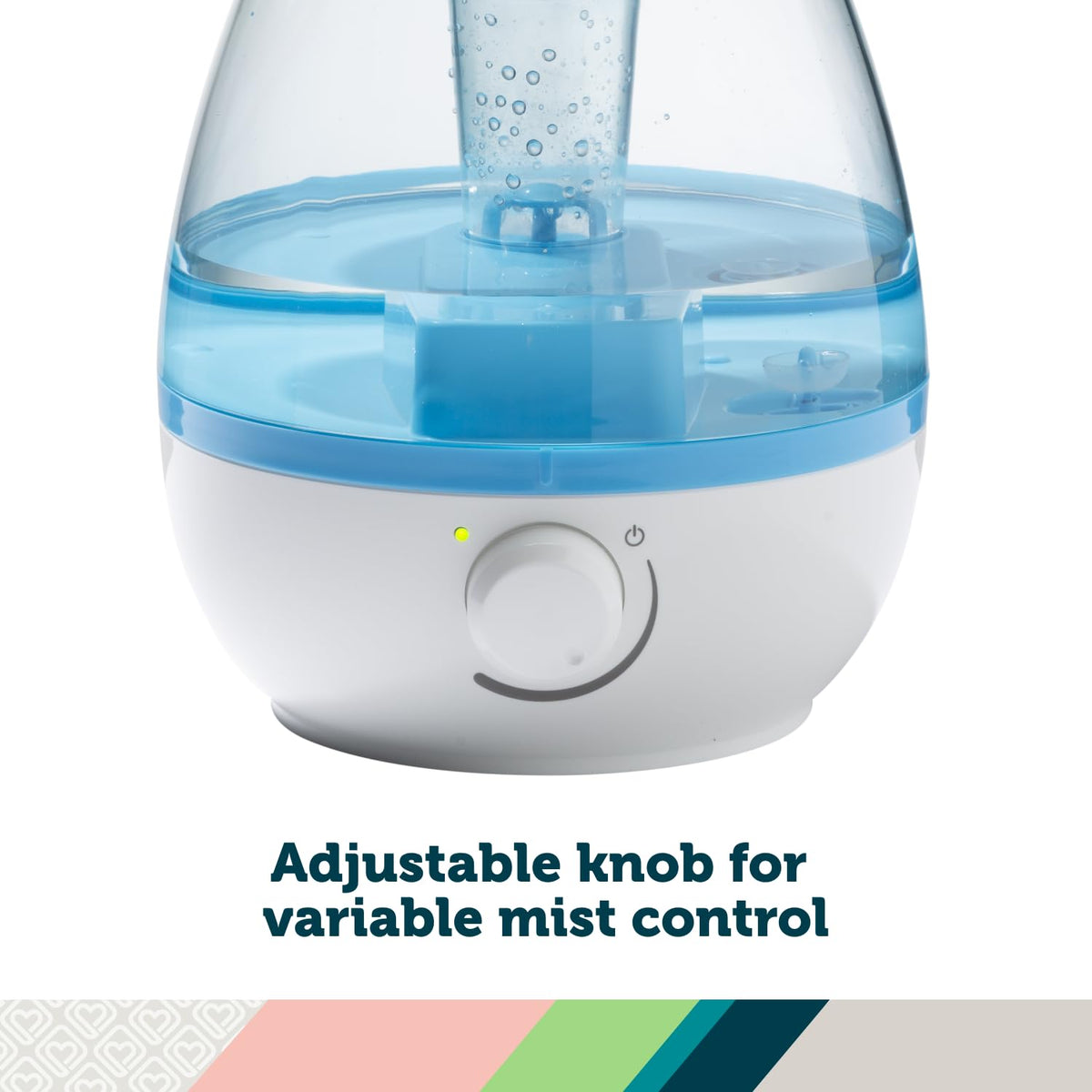 Filter Free Cool Mist Humidifier, Pink, Pink