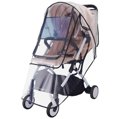 bemece Universal Stroller Rain Cover, Clear EVA Weather Shield