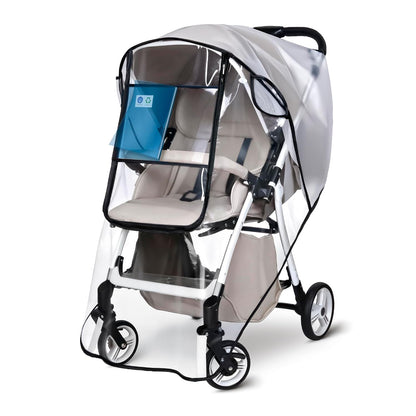 bemece Universal Stroller Rain Cover, Clear EVA Weather Shield