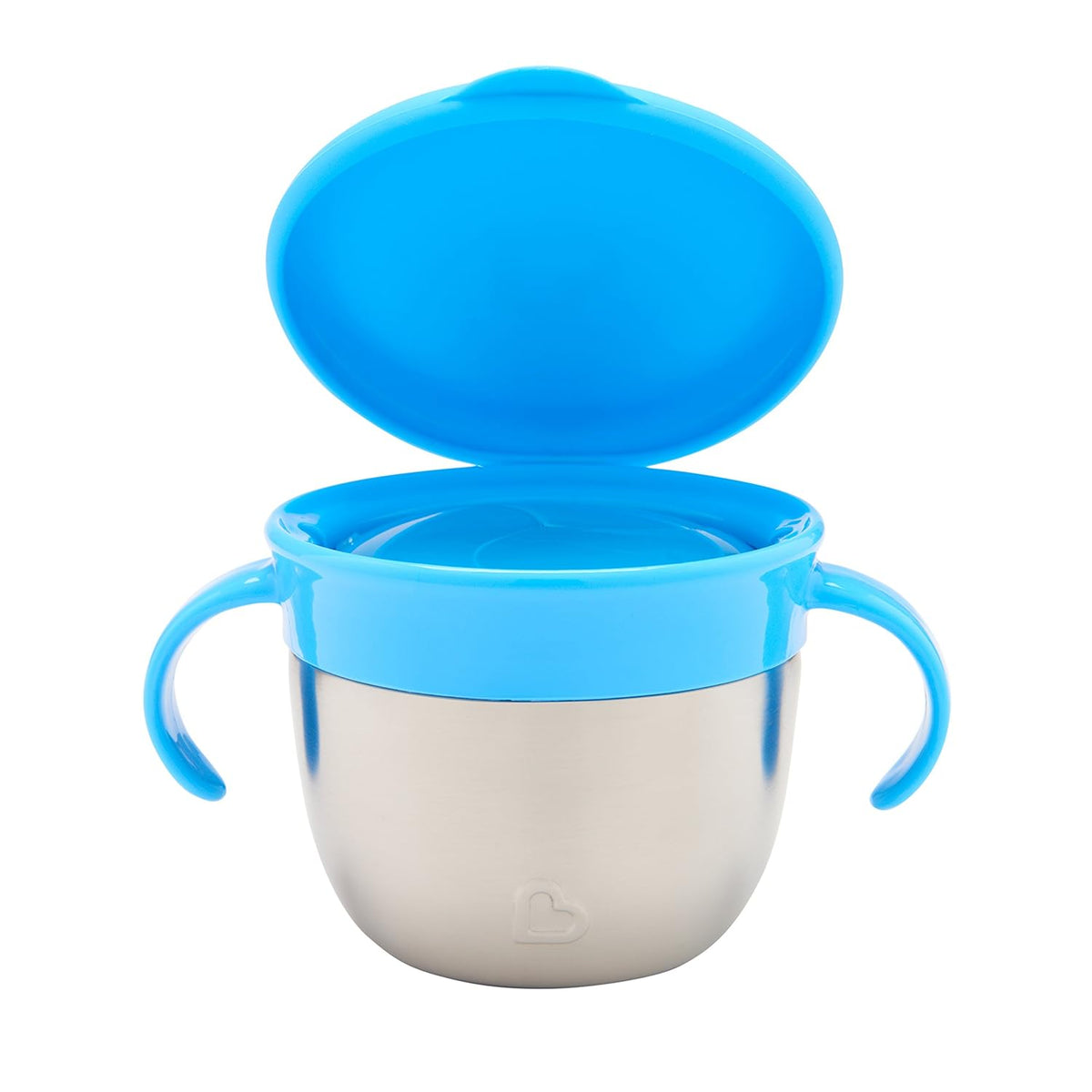® Snack+™ Stainless Steel Snack Catcher Cup with Lid, 9 Ounce, Blue, 1 Pack